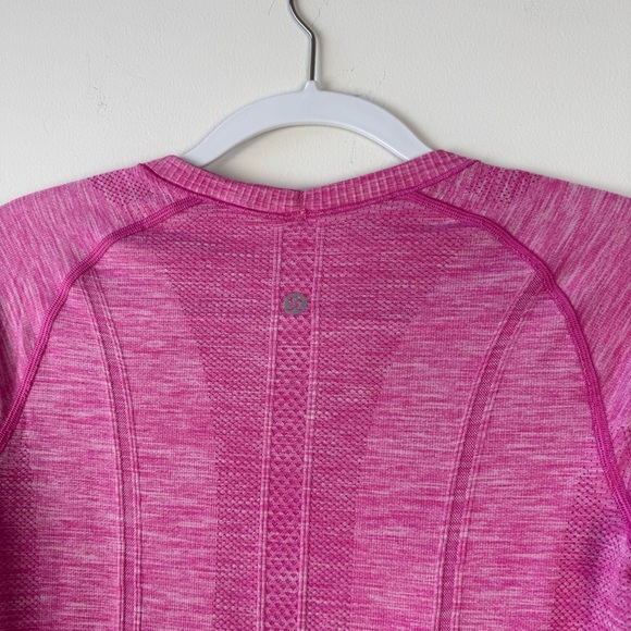 Lululemon Swiftly Tech Long Sleeve Tee Shirt Pink - Picture 6 of 7